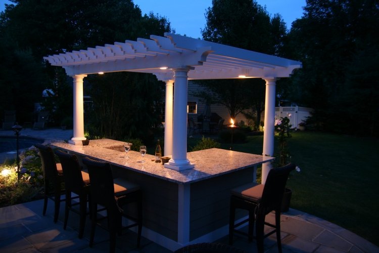 bbq night pergola lighting